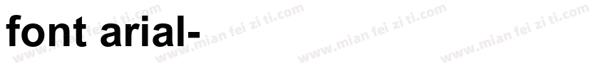 font arial字体转换